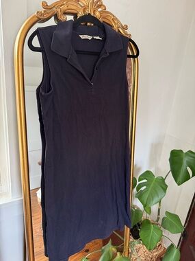 Eddie Bauer Women’s Sleeveless Polo Dress - Navy